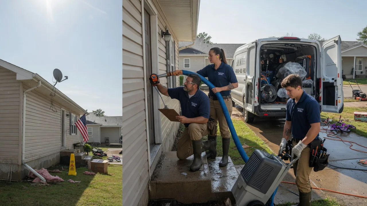 Ceiling Water Damage Restoration in Niantic, IL near me